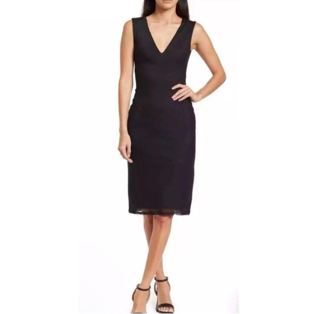 AFRM Nordstrom Black V-Neck Midi Dress BRAND NEW